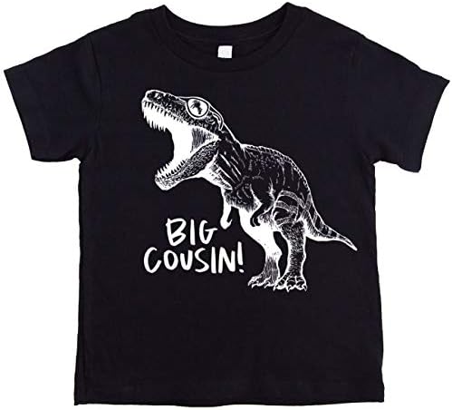 Camisetas de dinossauros de primo grande para meninos e meninos divertidos roupas de família