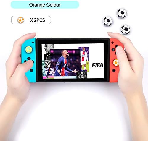 Capas de preensão do tema de basquete Leyusmart para Nintendo Switch/OLED/Lite, Sport Skin for NBA Live 2K22 2K21 Switch Game, JoyCon Cover Skin, 4pcs