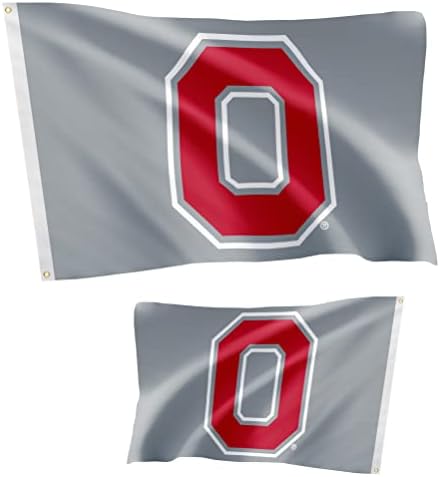 Flags da Universidade Estadual de Ohio dupla face OSU Buckeyes Banners poliéster interno externo 3x5