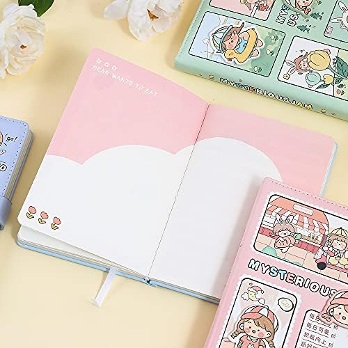 Care Perfect Care Cute Colorful Journal Notebook, caderno Kawaii Journal With Páges Impredidas Misterioso Jam Série, Premium PU