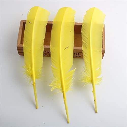 Pumcraft Feather for Craft 100pcs/lote de penas de peru naturais para artesanato 10-12 polegadas/25-30cm DIY Clothing
