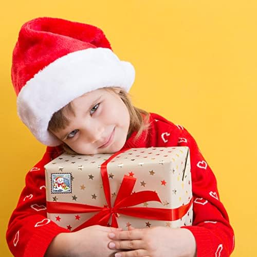 HHMEI 300pcs adesivos de feliz natal adesivos de bronzeamento etiquetas de etiquetas para pacote de pacote de pacote DIY Decoração