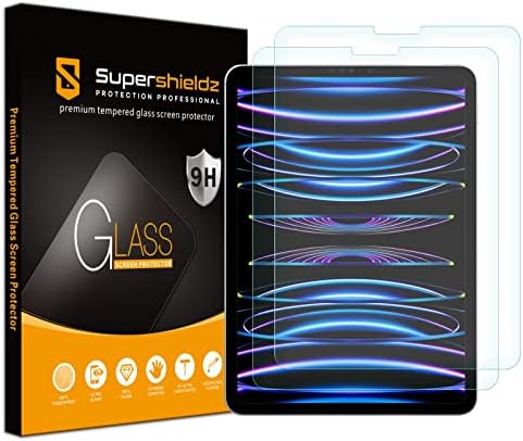 Supershieldz projetado para iPad Pro 11 polegadas e iPad Air 5/4 Protetor de tela, [vidro temperado] Anti Scratch, bolhas
