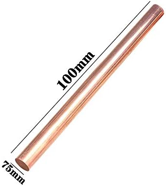 Lqsxjgrt puro cobre cu hastes de metal diâmetro de 75 mm de comprimento 100 mm