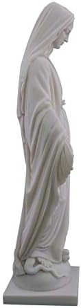 Nosso Senhor da Graça Virgem Maria Madonna Grega Grande Estátua de Escultura de Mármore Cast 18.9in