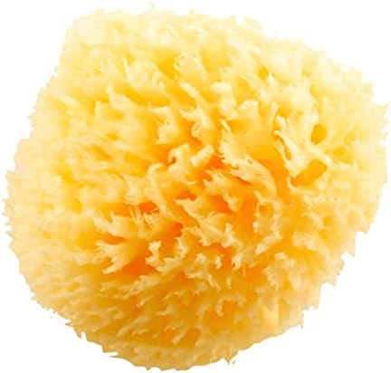 Esponja de banho natural Hartfelt 4in Ultra Soft Premium Sea Lool Sponge macia em pele macia, biodegradável, 2pk