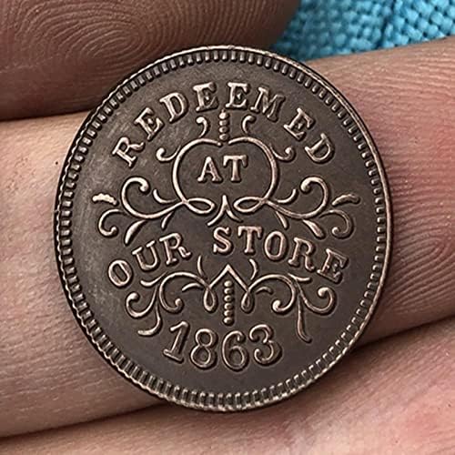 1863 American Gift Lucky Challenge Coin