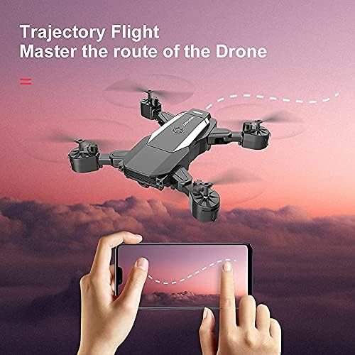 Drone com drone de câmera com câmera HD 4K para adultos e crianças, quadcopter dobrável com vídeo ao vivo de grande angular FPV,