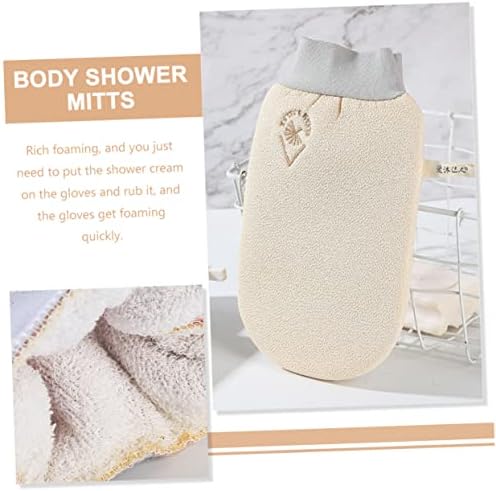 CEALVIAN 6 PCS Luvas de banho de dupla face Limpando panos de banho de lavagem para adultos lavador de corpo para homens esfoliando