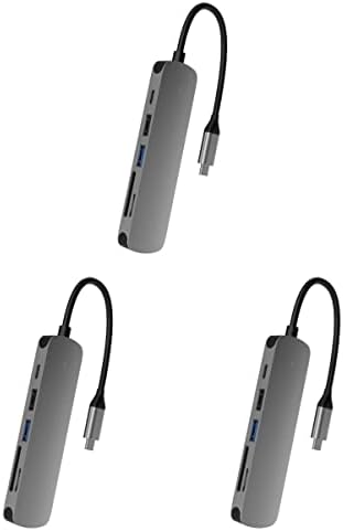 3pcs para tipo de portas de computador compatível com o conversor de hub de carregamento Ethernet USB em capter-laptop