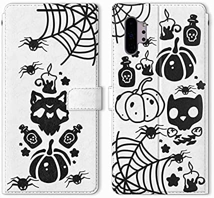 Substituição da caixa da carteira Vonna para Samsung Galaxy Note 20 Ultra S21 S10 Plus S9 5G S20 A01 A50 Capa de Halloween Gato Magnético