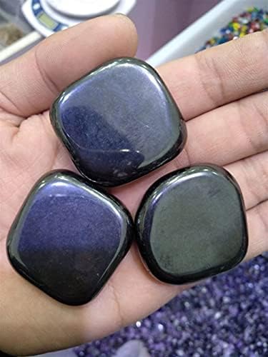 KKSI 3PCS Magnetita de Lodestone Black Tambled Stone Wicca, Mensagem Reiki Crystal Healing Cryal