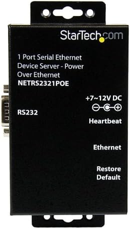 Startech.com 1 porta RS232 Serviço de dispositivo Ethernet serial - Poe Power Over Ethernet - Serial Over IP Device Server Adaptador