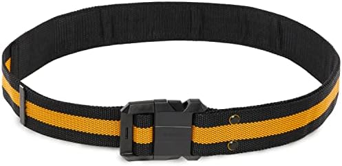 ToughBuilt - Cinturão de trabalho - Comprimento da correia personalizável, ajustável para cintura de 32 -48, fivela de correia