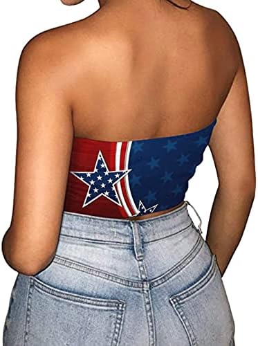 MIASSHUI BRANCE SLUCH SCORTS MULHERES SEXY IMPRESSÃO CROP TAMPLES DE ALTA BANDEAU BANDEAU TOP TOP TANK sem mangas traseiras Cami