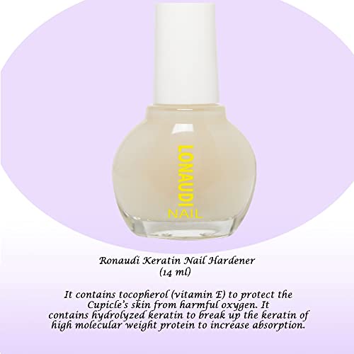 Ronaudi Keratin UNIL endurecedor 14g / fortalecedor de unhas / cuidados com as unhas