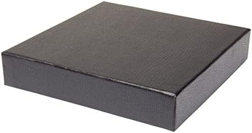 Neil Enterprises, Inc. Supremo CD ou suporte de DVD preto com caixa de apresentação de couro falso e fecho de prata