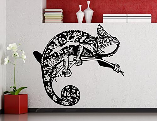 Chameleon Wall Decal de réptil de lagarto vinil adesivo para crianças decoração de arte interior de arte de qualquer quarto