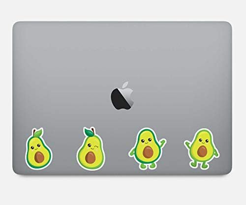 Avocados sorridentes adesivos Avocado Adesivos - 4 pacote - adesivo Decalque de vinil - laptop, telefone, tablet adesivo