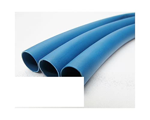Tubo de encolhimento de calor - 3: 1 Proporção de cola adesiva de parede dupla LOTE DE CLUE 3/16 polegada Blue quatro peças