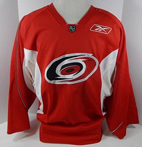 Carolina Hurricanes #52 Jogo emitiu camisa de prática vermelha 58 DP24965 - jogo usado NHL Jerseys