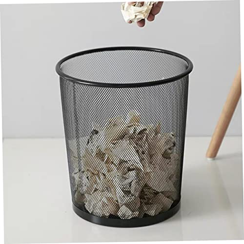 Lixo stobok lata bins de mesa preto lixo de escritório lixo lata de lixo pode arame de arame de metal lata de cozinha cesta cesta conveniente cesto de cesta de cesta de lixo
