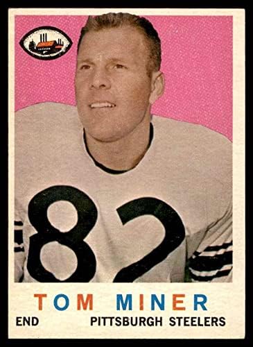 1959 Topps 52 Tom Miner Pittsburgh Steelers Dean's Cards 5 - ex Steelers