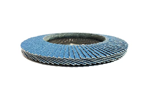 FLAP DISC 4-1/2 polegadas 40 GRIT ZIRCONIA DISCO DE FLAP TIPO 29, DISCO DE FLAP PAR