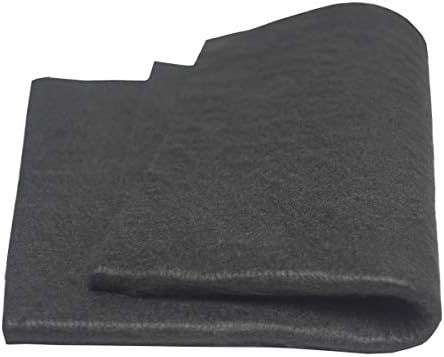 Wisauto High Temp 12 x24 x1/4 '' de 6mm de espessura de espessura de fibra de carbono cobertores pretos