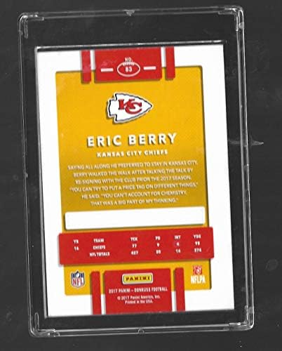 2017 Donruss 83 Eric Berry Kansas City Chiefs Football Card