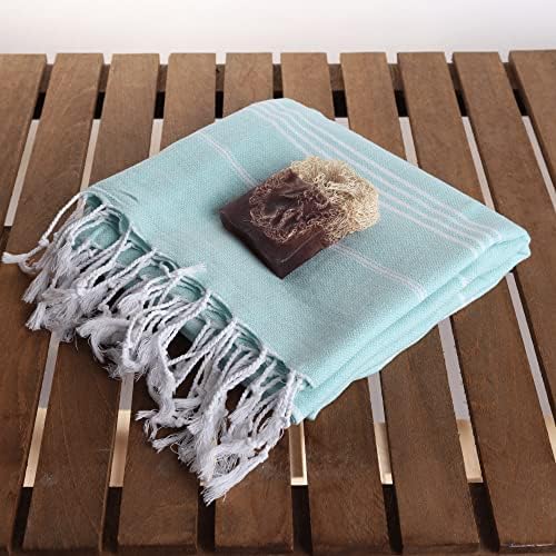 Originalmente, toalhas de praia turcas, enviando da Turquia da fabricação Puskul Têxtil. Folha de embrulho pré-lavado, 39x70 polegadas,