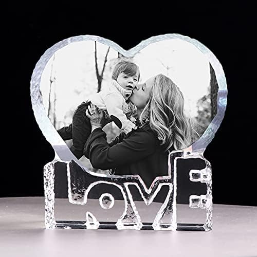 Girlsight 3D Crystal Photo Pictures personalizados no cubo de vidro Cubo Remembrance Gifts Glass Picture Photo Custom