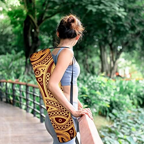Ratgdn Yoga Mat Bag, otários de polvo de Paisley Exercício portador de tapete de ioga de ioga Mate de ioga com cinta ajustável para homens homens