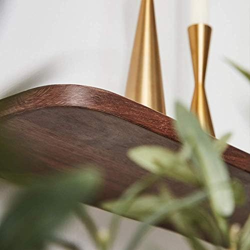 Prateleiras de parede de prateleira elegante de simplicidade prateleiras flutuantes de madeira de madeira maciça simples estante de