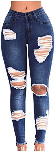 Mulheres jeans finas para mulheres streetwear plus size gradiente de buraco sexy jeans long hollow out calças compridas regulares