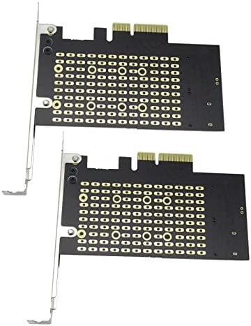 2x M.2 Ngff para desktop NVME SATA Dual SSD PCI Express Adapt Card encaixa um slot pcie x4 x8 ou x16