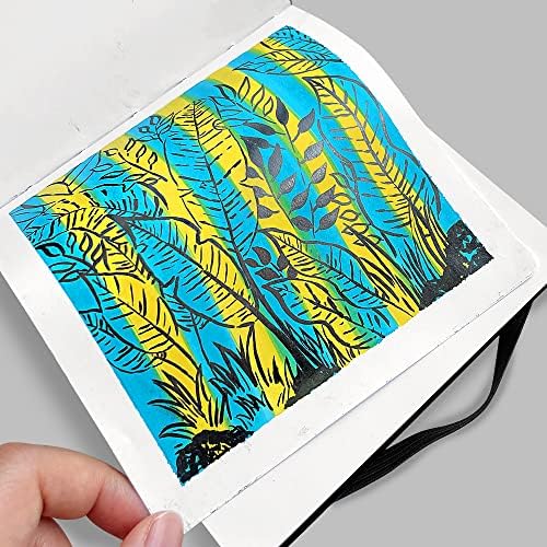 Padra de papel marcador de caderno de desenho, 5 x5 capa de pano quadrado portátil caderno de desenho, 84 folhas 110 gsm