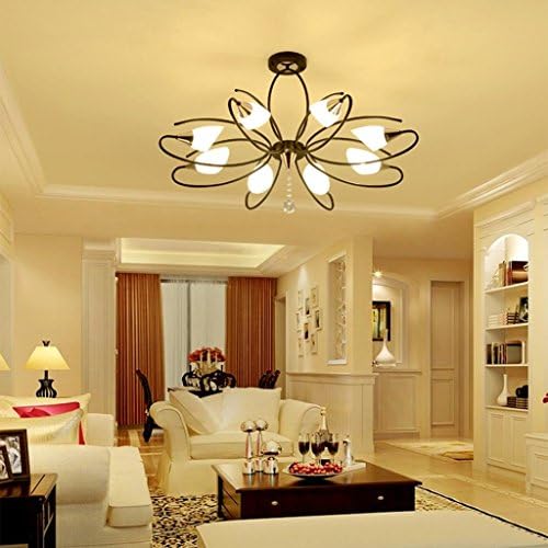 Nzdy Light Indoor Iron Modern Country Country Light Bedroom Sala de estar Estudar Iluminação Lustre leve, 96 * 50cm