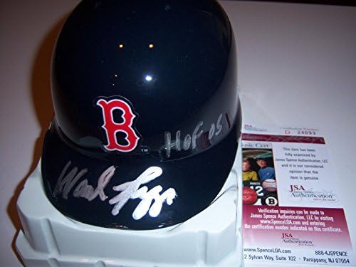 Wade Boggs Red Sox, Yankees JSA/CoA Mini capacete assinado - Mini capacetes MLB autografados