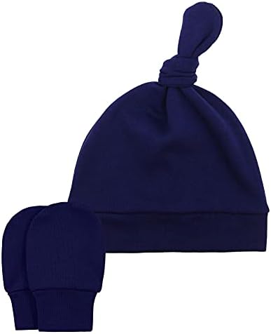 American Trends Baby Hat Mittens Recém-nascidos Chapéus para meninos Chapéus de bebê 0-6 meses Caps de gorro de inverno