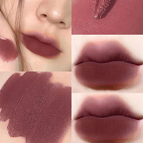 Vefsu Branqueamento de esmalte labial no outono e no inverno Mattes Lip Mud 0,07 oz para todos os tipos de pele Coloração