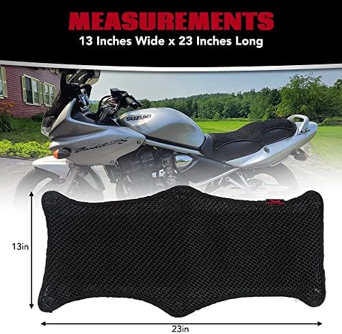 Almofada de motocicleta de resfriamento de ar de moto Badass. MOD MOSH Touring Motorcycle Seat almofada. A capa de assento