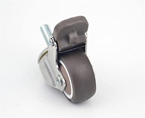 Gande Wheels Mute Wheel Wheel com freio Anti-Wrap Ursor 20/30/40kg para móveis hardware doméstico 2pcs