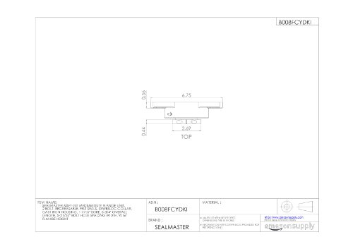 Unidade de flange médio de flange de sedmaster msft-23t, 2 parafuso, sediante, vedações de feltro, colarinho skwezloc, alojamento