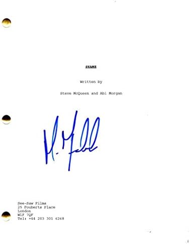 Michael Fassbender assinou autógrafo - vergonha script de filme completo - Steve McQueen, Carey Mulligan, Alien, Aliens,