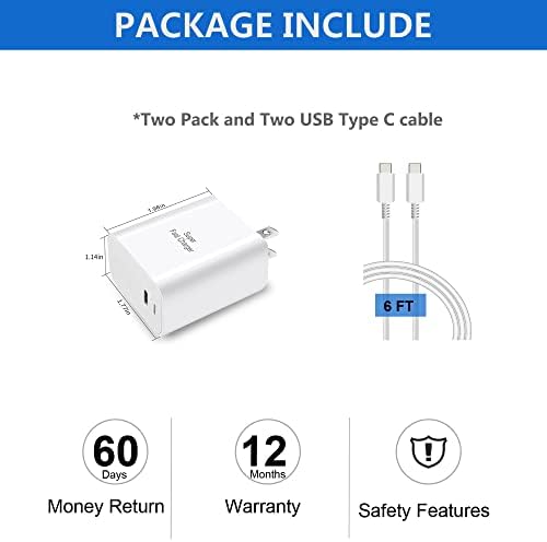 S22 Ultra Charger, 45W Bloco de carregamento de parede de carregador PPS/PD de 45w para Samsung Galaxy S22 Ultra/S22/Nota