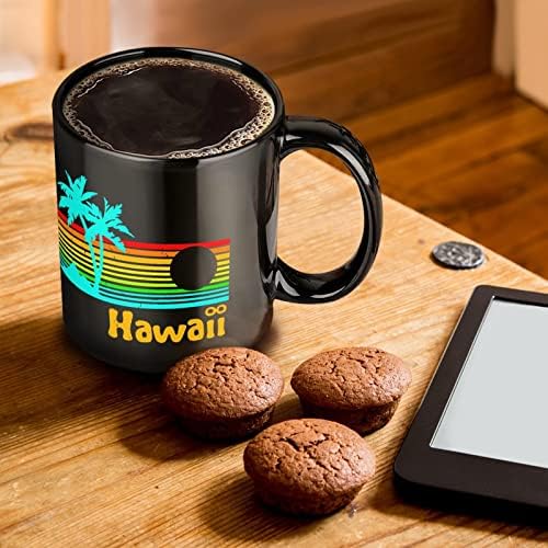 Os anos 80 retro vintage havaí imprimir caneca de cerâmica caneca copo de chá de caneca de café Presente engraçado para o escritório
