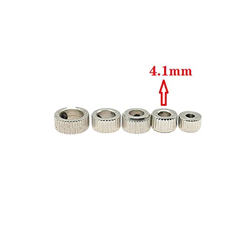 5pcs Limite de perfuração Cola de bit de anel conjunto de 4,1 mm de diâmetro interno do eixo de manga do eixo estilo com chave para perfuração de aço de alto carbono