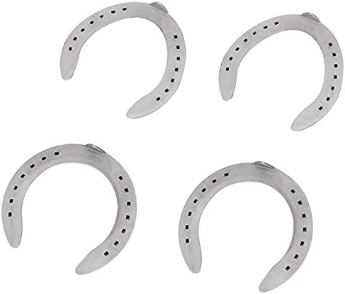 Liga de alumínio de 4pcs, um conjunto de ferraduras de alumínio de alumínio de alto grau com ferramenta de passeio