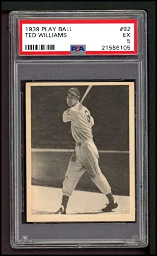 1939 Play Ball 92 Ted Williams Boston Red Sox PSA PSA 5.00 Red Sox